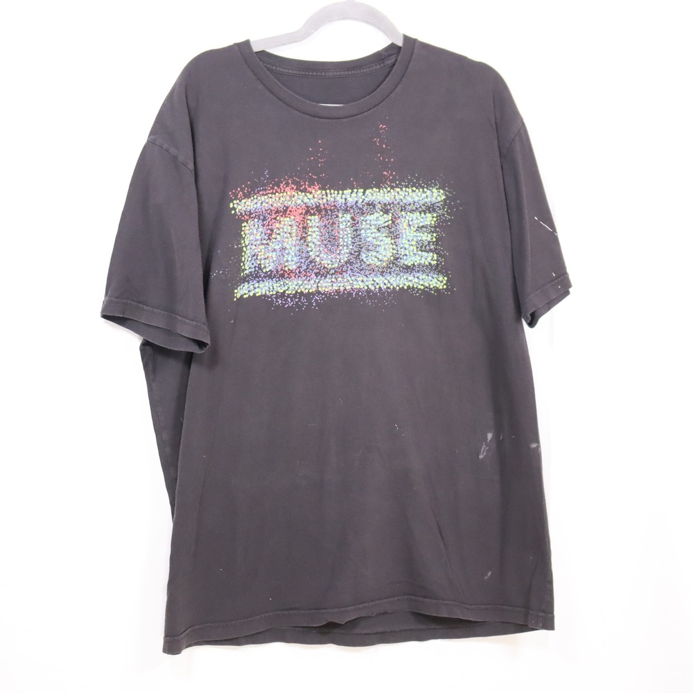 Muse The 2nd Law Tour 2013 T-Shirt XL Black Mens Graphic Rock Band Tee